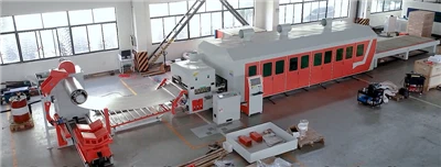 Double-head Coil Laser Cutting Line For Metal Sheet